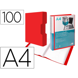 Liderpapel Carpeta Personalizable 100 Fundas Polipropileno DIN A4 Rojo Translucido con Cajetín Precio: 12.79000008. SKU: B154ZSKMFH