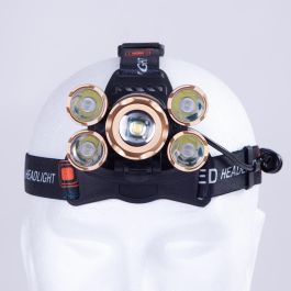 Luz Frontal "Wanjiru" 10W XPE + 4 x COB 3W Aluminio/ABS Luz Frontal "Wanjiru" 10W XPE + 4 x COB 3W Aluminio/ABS
