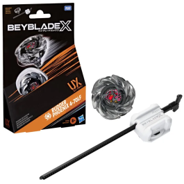 Beyblade Beyblade X Starter Pack Rudder Phoenix 4-70LF UX, peonza de ataque Takara Tomy con lanzador, peonzas de competicion, a partir de 8 años, HASG2739ES0 Precio: 28.69000024. SKU: B1GL57XT9C
