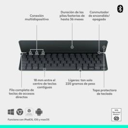 Teclado Logitech Negro Qwerty Español QWERTY