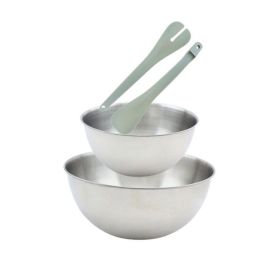 Fackelmann FAC1720223846550 - Juego de 2 Ensaladeras con Cubiertos, 20.5 cm y 25 cm Precio: 49.03888. SKU: B18HDD3RR6