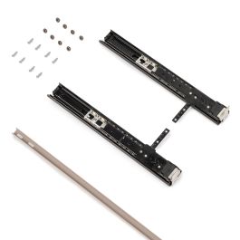 Emuca Espejo extraíble para interior de armario, Acero y Plástico y Cristal, Pintado color gris piedra