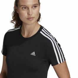 Camiseta de Manga Corta Mujer Adidas 3S T Negro