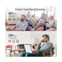 TP-Link RE335 Repetidor de Red 1167 Mbit/s WLAN Ethernet Blanco