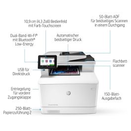 HP LaserJet Pro MFP M479dw Impresora Multifunción Láser Color Inalámbrica Dúplex