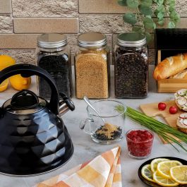 Inde Tarro Vidrio T/Metal 1300 ml 10x10x18 cm 3-Surt La Mediterrane