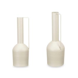 Jarron Acero Alto Crema Pastel Giftdecor 14X39CM (6 Unidades) Precio: 61.58999946. SKU: B163S33CH8
