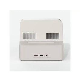 Wondee Altavoz Bluetooth Retro Grey con Iluminación Disco, 5W, 12h Batería, Sonido Potente, Diseño Vintage 80s