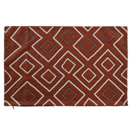 Funda de cojín DKD Home Decor 60 x 1 x 40 cm Terracota Geométrico Funda de cojín DKD Home Decor 60 x 1 x 40 cm Terracota Geométrico