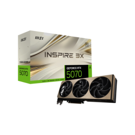 MSI RTX 5070 12GB Inspire 3X OC GDDR7 3 Fan - Tarjeta Gráfica para PC Gaming Precio: 676.49999989. SKU: B1GCK2KXSX
