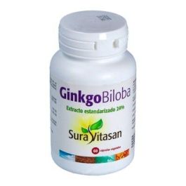 SURA VITASAN Ginkgo Biloba Estandarizado 24% Glicósidos de Flavonoides y Lactonas Terpénicas 60 Cápsulas Precio: 17.5000001. SKU: B1EXLQ952J