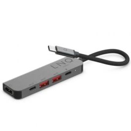 Docking USB Tipo-C Linq LQ48014/ 1xUSB Tipo-C/ 2xUSB/ 1xHDMI 4K/ 1xUSB Tipo-C PD/ Gris Docking USB Tipo-C Linq LQ48014/ 1xUSB Tipo-C/ 2xUSB/ 1xHDMI 4K/ 1xUSB Tipo-C PD/ Gris