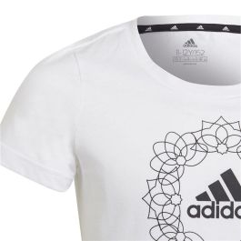 Camiseta de Manga Corta Infantil Adidas Graphic Blanco 40