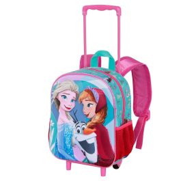 Mochila 3D con Ruedas Pequeña Family Disney Frozen 2 Azul