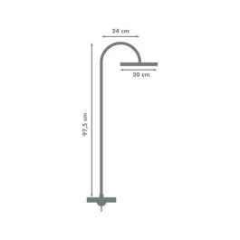 ROUSSEAU Columna de ducha sin grifo Dunedin cromo ROUSSEAU Columna de ducha sin grifo Dunedin cromo