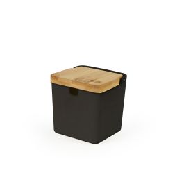 Inde Dispensador de Azúcar y Sal con Tapa de Bambú - 7,9 x 8,4 x 7,9 cm (24 Unidades)