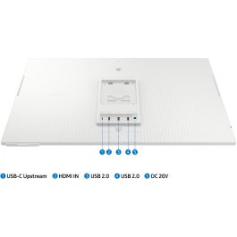 Samsung S32DM801UU Smart Monitor M8 32" 4K UHD Multimedia Regulable en Altura Smart TV Webcam Blanco
