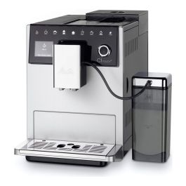 MELITTA CI Touch F630-101 Cafetera con molinillo - Depósito extraíble 1,8L - 2 depósitos de granos - Pantalla táctil - Plata