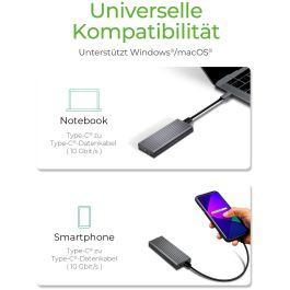 ICY BOX IB-1817M-C31 Carcasa Externa USB-C 3.1 para SSD M.2 NVMe de Aluminio