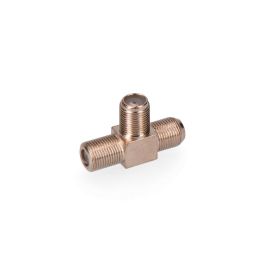 Edm Conector derivador "f" forma "t" 3 machos, acero inoxidable, 6.5 mm, cromado Precio: 1.49999949. SKU: S7916111