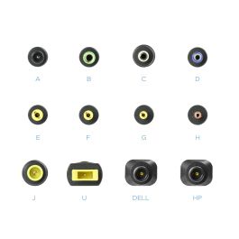 TOOQ TQLC-90BS02M Cargador Universal 90W USB 12 Conectores para Portátil