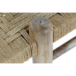 DKD Home Decor Descalzadora Balines de Mango y Ratán Natural 46 x 40 x 100 cm