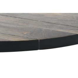 DKD Home Decor Mesa Comedor Loft Desmontable Metal Madera Mango Natural Negro 100x200x76 cm