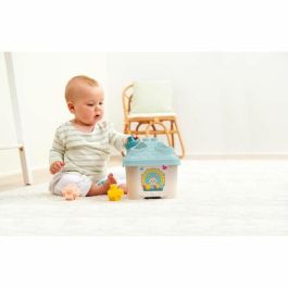 Ecoiffier 7914 Clasificador de Formas Casita de Animales, Juguete Educativo para Bebés, 4 Formas y Bloques, Coordinación Mano-Ojo y Lógica