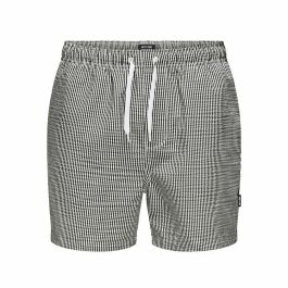 Bañador Hombre Only & Sons Onsted Stripe Seersucker Blanco Negro