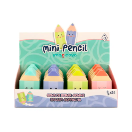 Imaginovo Goma de Borrar Lápiz Colores Surtidos Fantasía Decorativa