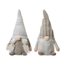 Decoris Gnomo de tela, 2 modelos en poliéster, 12 x 9 x 29 cm