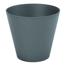 Plastiken Tes Maceta Cono de Inyección Antracita Ø22x20cm 6L