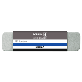 Tombow Goma de borrar Mono con polvo de sílice para tinta, con faja protectora, 13 g