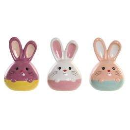 DKD Home Decor Hucha Conejo Infantil Pack 6 Unidades Blanco Lila Rosa Palo Amarillo Dolomita 9x15x10 cm Precio: 24.50000014. SKU: B154DF54N9