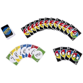 UNO Juego Del Dos Segunda Edición HNN01 Mattel Games Juego De Cartas Familiar +7 Años