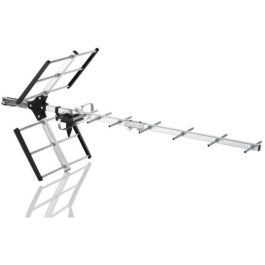 One For All SV9354 Antena TV Exterior Freeview Full HD 4G TNT Digital Resistente Agua Montaje Simple Calidad Profesional CAI 3 Gris