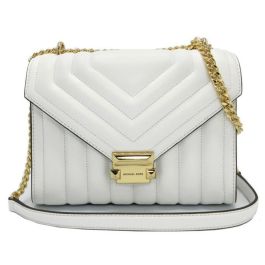 Bolso Bandolera Michael Kors Whitney Blanco 24 x 19 x 9 cm Precio: 208.89000044. SKU: B1DQW23JEK