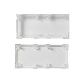 ALLNET BrickRknowledge Placa Transparente de Plástico, 2x1, Paquete de 10 Unidades
