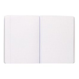 Libreta Antartik A5+ Plus Cosida 48 Hojas 90 gr-M2 Cuadro 5 mm Con Margen 6 Colores Surtidos 12 unidades