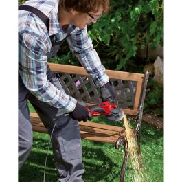 Einhell TE-AG 125/750. Amoladora angular 750W con disco de 125mm, 12000 RPM, agarre suave, para corte y pulido.