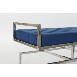 DKD Home Decor Descalzadora 44 x 46 x 97 cm Azul Terciopelo