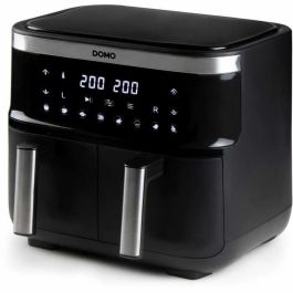 Domo DO537FR Freidora de Aire Caliente Doble Cesta 2x4L (8L) Gran Capacidad, 8 Programas Automáticos, Temp. 85-200°C