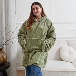 Sudadera Relieve Verde Home Deco Factory