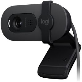 Logitech Brio 105 Business Webcam 1080p con Obturador de Privacidad, Micrófono y Plug-and-Play. Ideal para Empresas, compatible con Windows, macOS, Google Meet.