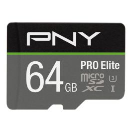 Tarjeta de Memoria Micro SD con Adaptador PNY P-SDU64GV31100PRO-GE Pro Elite C10 64 GB Precio: 7.79000057. SKU: B1K4Q7F5F5