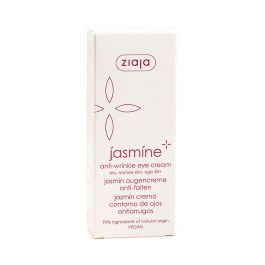 Ziaja Crema Contorno de Ojos Antiarrugas Jazmín para Pieles +50, Anti Ojeras y Bolsas, 15 ml