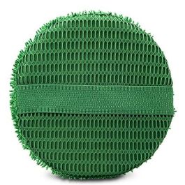 Abc TW53632 Kit de 3 Almohadillas de Aplicación Versátiles para Limpieza, Pulido y Abrillantado (Esponja Negra, Blanca, Microfibra Verde)