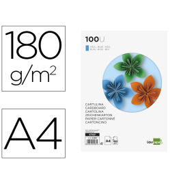 Liderpapel Cartulina A4 180g/m² Azul Paquete 100 Hojas Precio: 11.49999972. SKU: B15XEC62HS