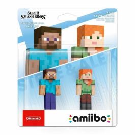 Nintendo N° 89 Figura Coleccionable Amiibo Steve y Alex de Super Smash Bros. Collection - Compatible con Switch, 3DS, Wii U