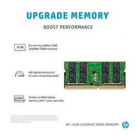 HP 8 GB 3200MHz DDR4 Memoria RAM | Módulo de Ampliación de Rendimiento para Portátil PC HP | Ideal para Aplicaciones Exigentes